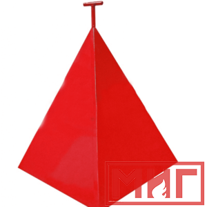 Фото 12 - Пожарная пирамида для пожарного гидранта 500x500x800 (Четырехгранная).